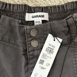 Garage Gray Cargo Pants with Elastic Waistband